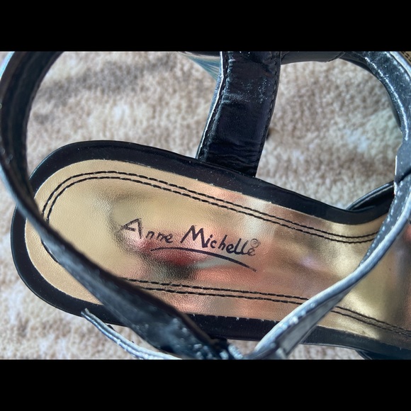 Anne Michelle 5 inch heel leather top & multicolor heel/ platform - size 9 - Picture 17 of 17